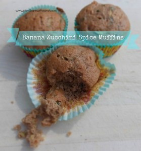 Banana Zucchini Spice Muffins