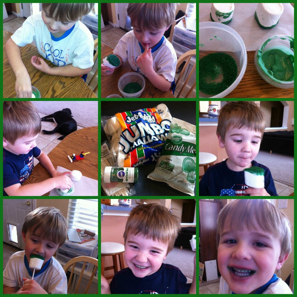 St Pat's Marshmallow Pop Collage