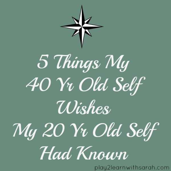 5 Things I Wish I'd Known at 20