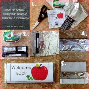 Back to School Candy Bar Wrapper Tutorial