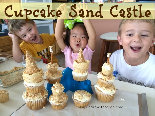 Cupcake Sand Castle | Play 2 Learn with Sarah