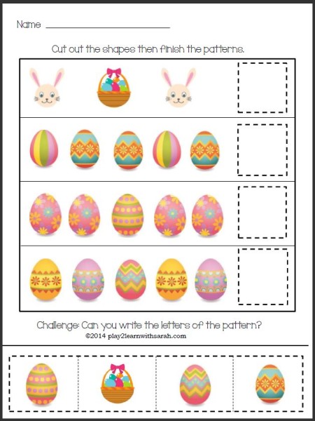 Easter Pattern Match | Play 2 Learn with Sarah