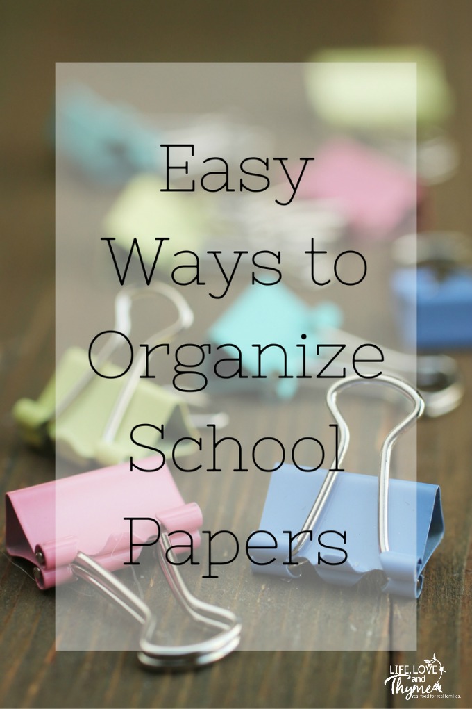 Easy Ways to Organize School Papers - These tips will help keep you sane this school year!