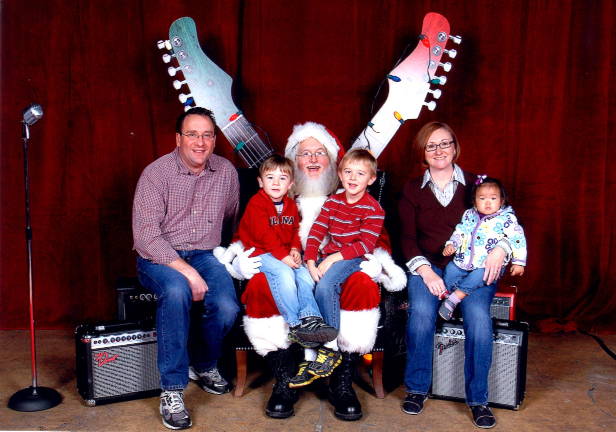 Family with Santa 2013