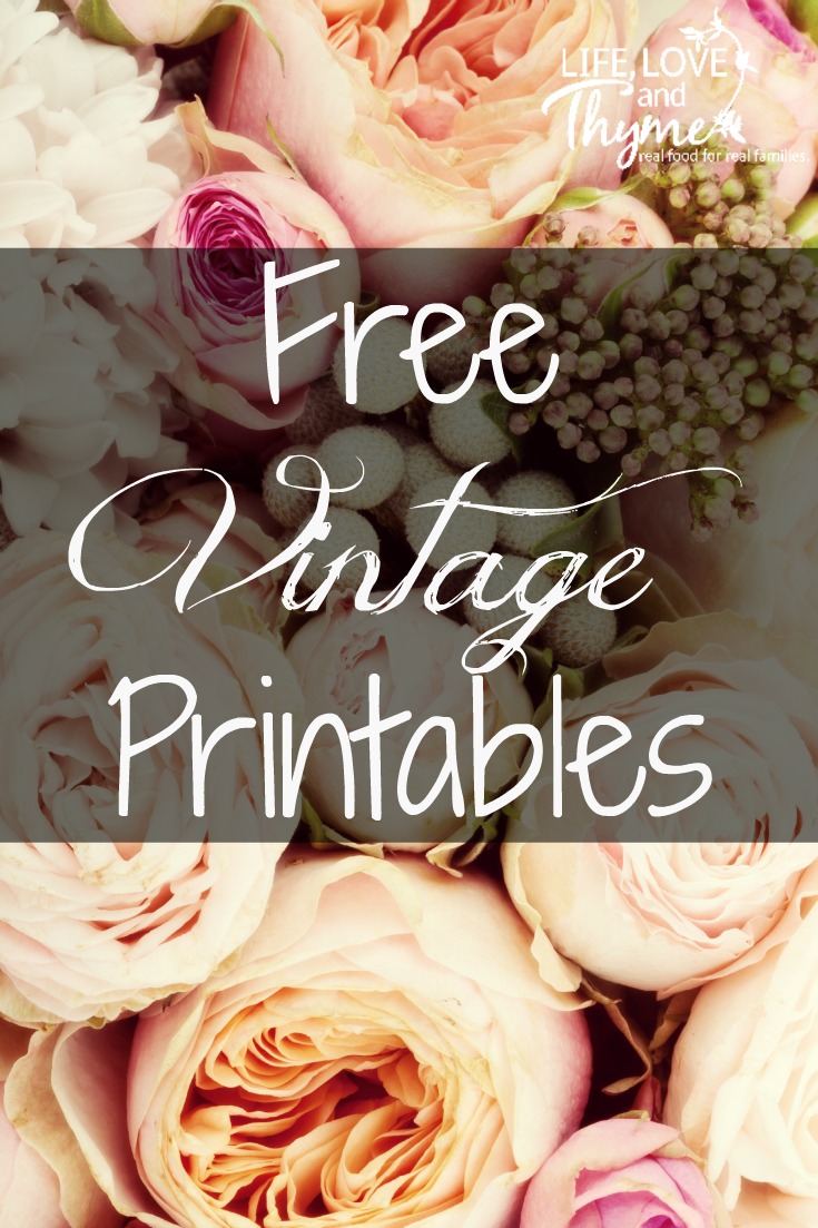 Free Vintage Printables