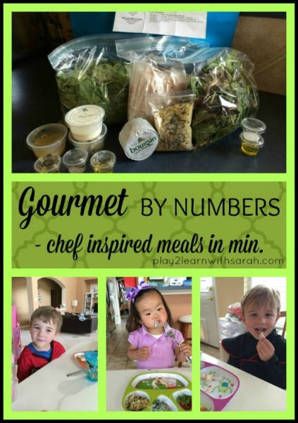 Meals in Minutes with Gourmet by Numbers | Play 2 Learn with Sarah