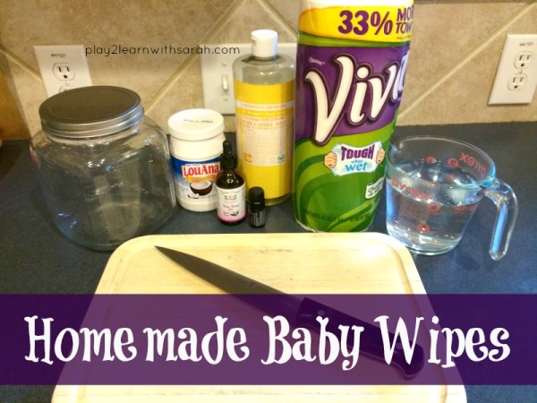 Homemade Baby Wipes with Essential Oils | Play 2 Learn with Sarah