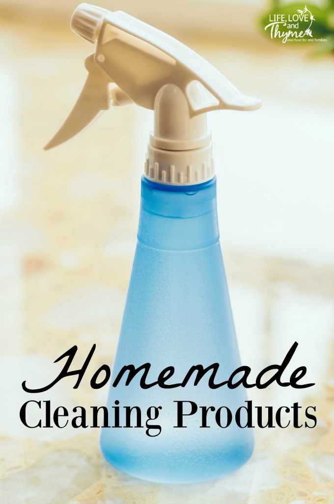 Homemade Cleaning Products - An easy way to reduce the chemical load of your house is to use homemade Cleaning Products. These work great and use things you already have around the house. 