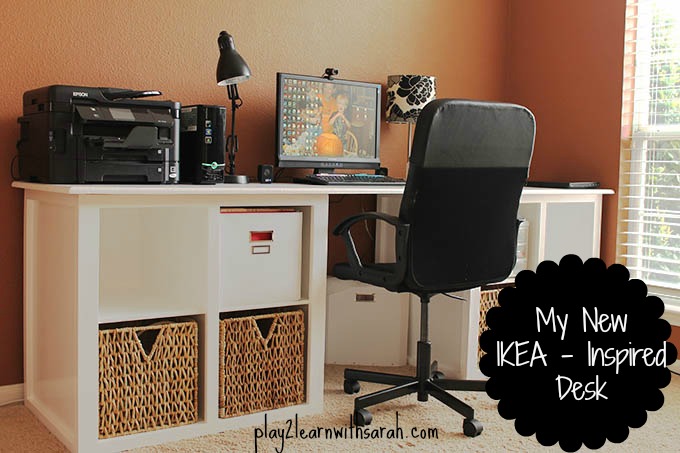 DIY IKEA Inspired Desk - My husband made it for me and I share some tips so you can make one too! 