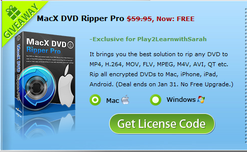 MacX DVD Ripper Pro Free Thru 1-31-14