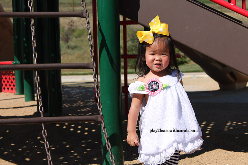 Maddi on the playground