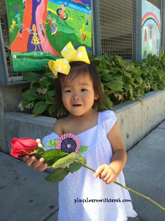 Maddi with flower