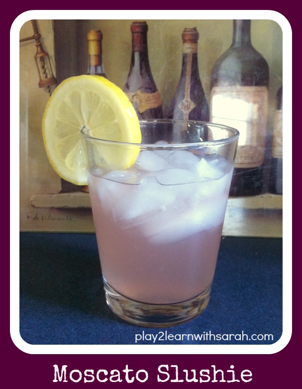 Moscato Slushie - this light sumer drink is perfect for warm nights and picnics. 