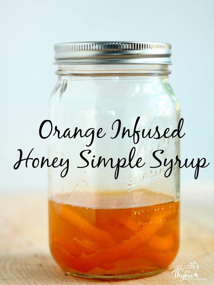 Orange Infused Honey Simple Syrup - This is the perfect sweetener for drinks and treats. It's a quick and easy recipe that can be added to  drinks and food to give it a little sweetness without all the sugar.