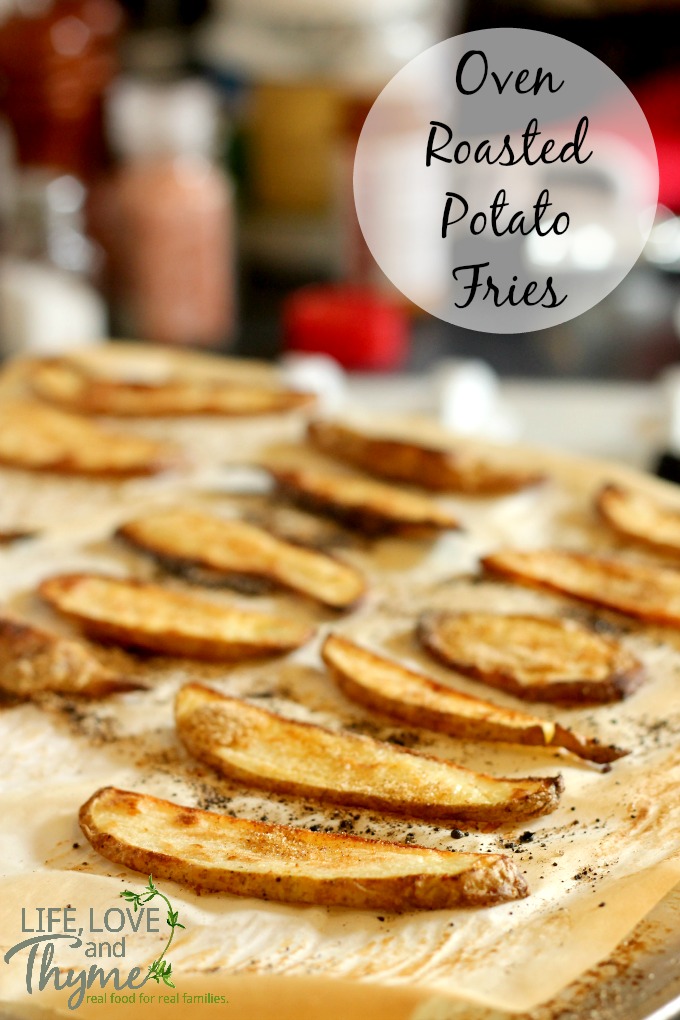 Oven Roasted Potato Fries - These are AMAZING! You will never buy french fries again. 