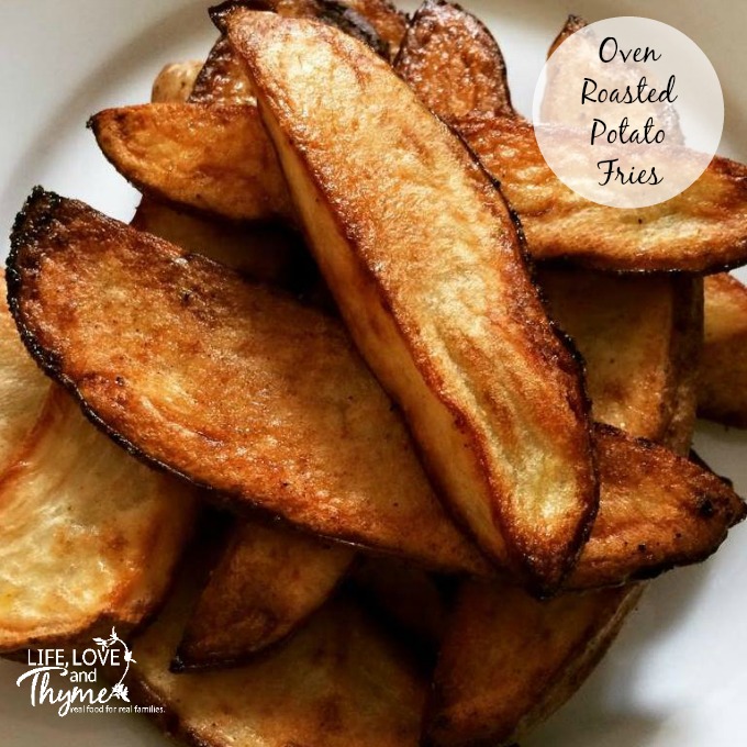 Oven Roasted Potato Fries - These are AMAZING! You will never buy french fries again.