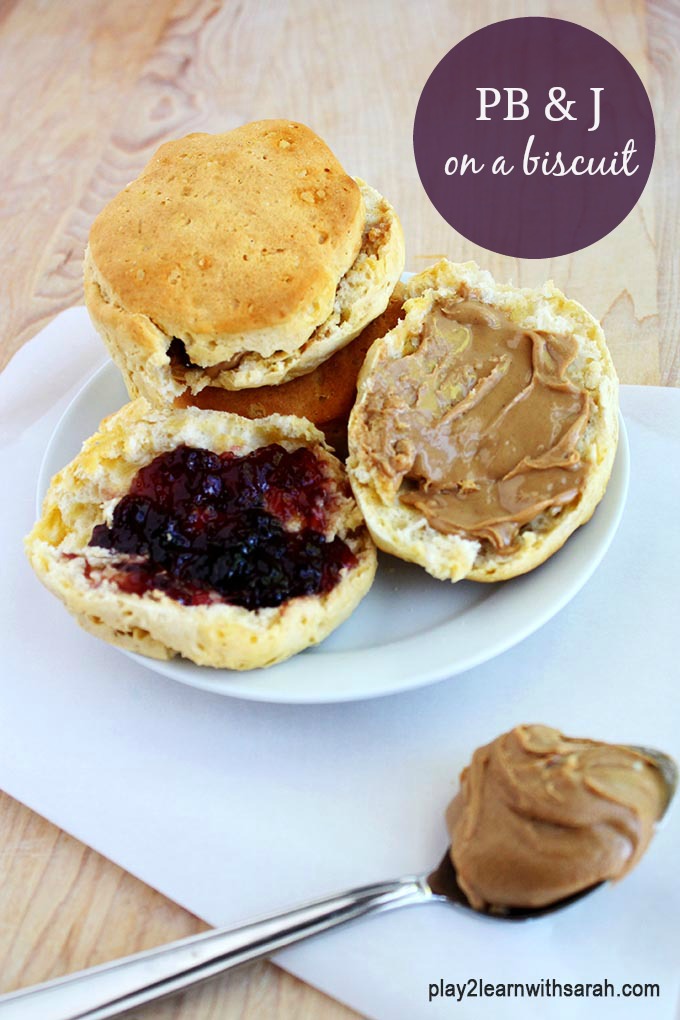 Lunch Recipe: PB & J on a Biscuit - Give this classic kid favorite a little twist.