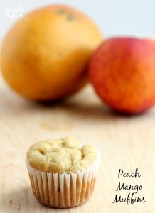 Peach Mango Muffins Recipe - The perfect afternoon snack.