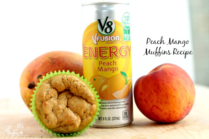 Peach Mango Muffins Recipe - The perfect afternoon snack.