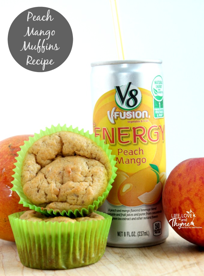 Peach Mango Muffins Recipe - The perfect afternoon snack.