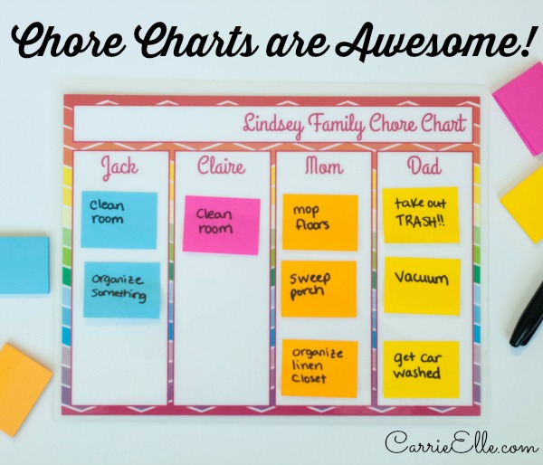 Free Printable Chore Charts - These are the only way to save your sanity this summer.