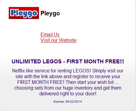 Pleygo Coupon