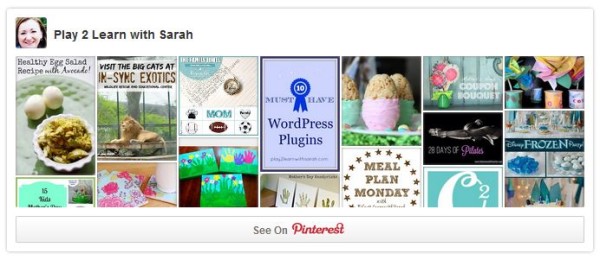 Profile Pinterest Widget