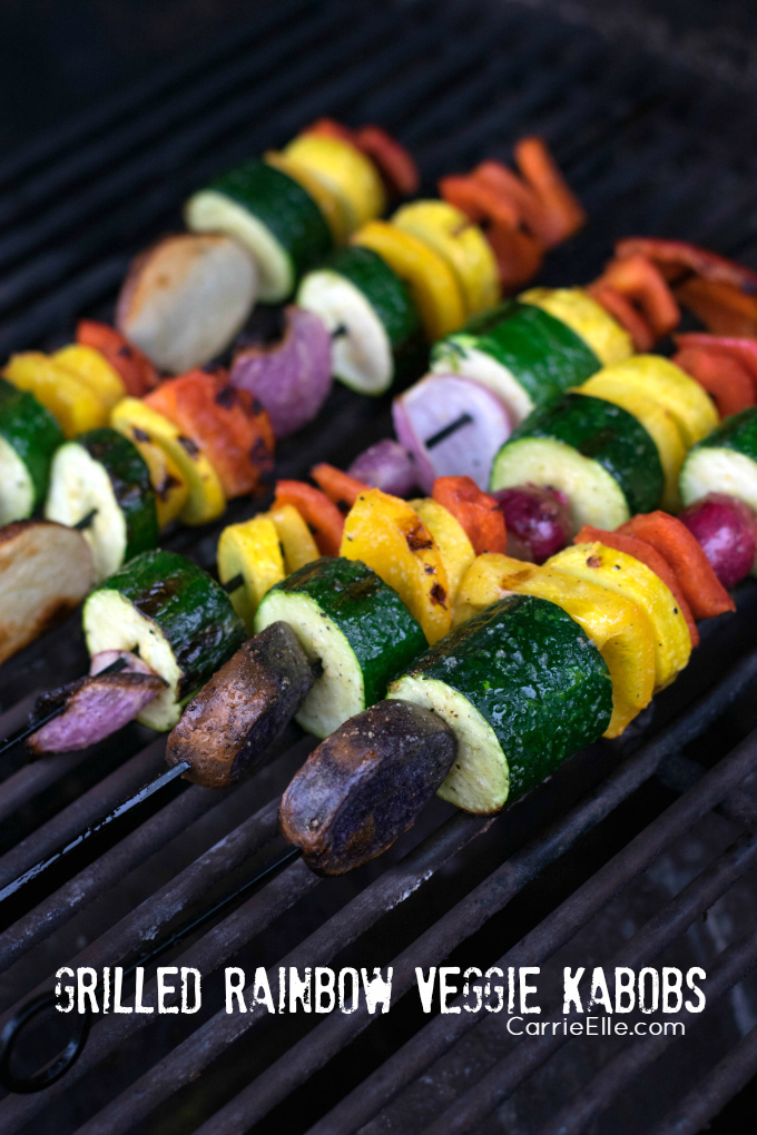 Rainbow Veggie Kabobs - the perfect summer grilling recipe