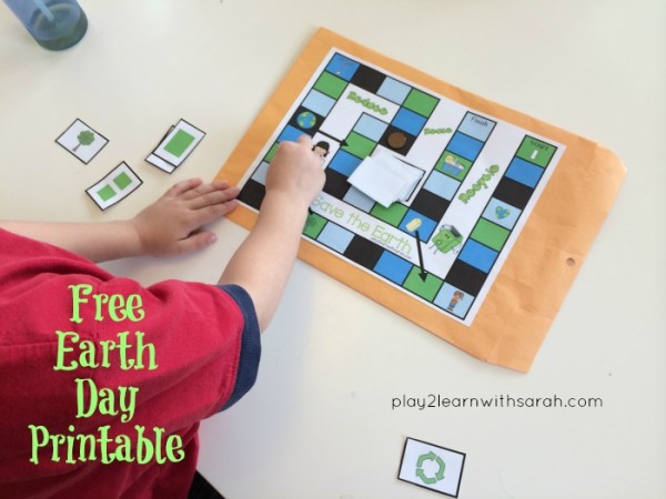 Free Earth Day Printable Game | Play 2 Learn with Sarah