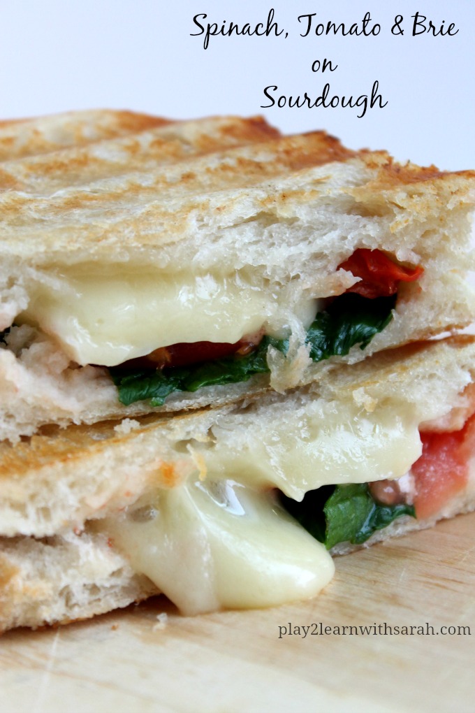 Spinach, Tomato & Brie on Sourdough 