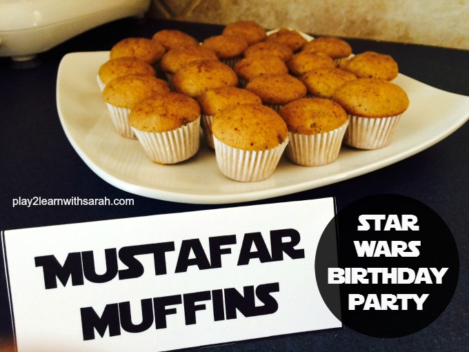 Star Wars Birthday Party - Mustafar Muffins