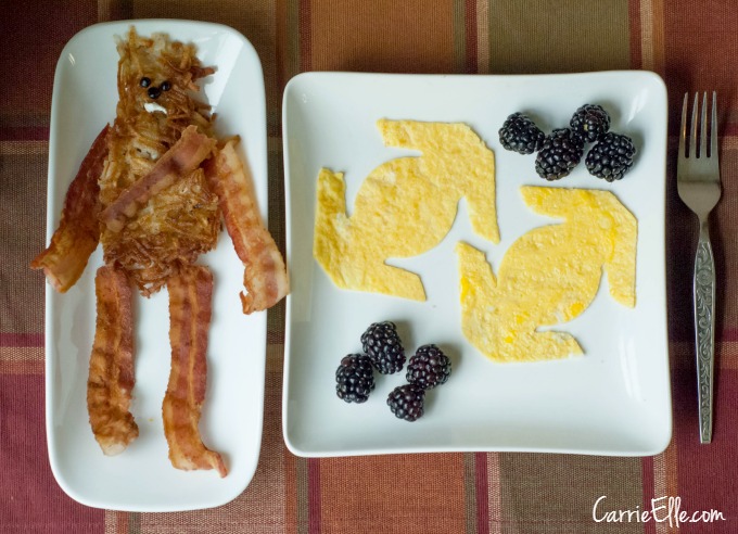 Star Wars Breakfast - The Star Wars fan in your house will love you forever if you make them this for breakfast.