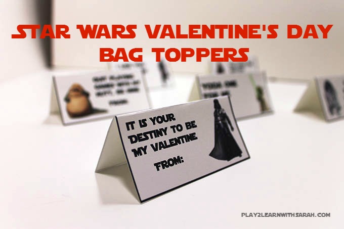 Star Wars Valentine's Day Bag Toppers