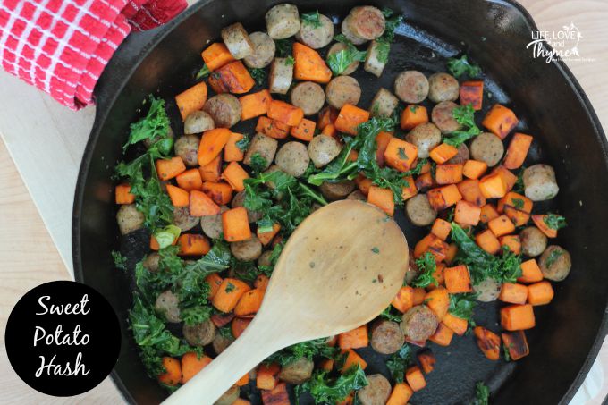 Sweet Potato Hash - A quick and easy dinner recipe for busy week nights.