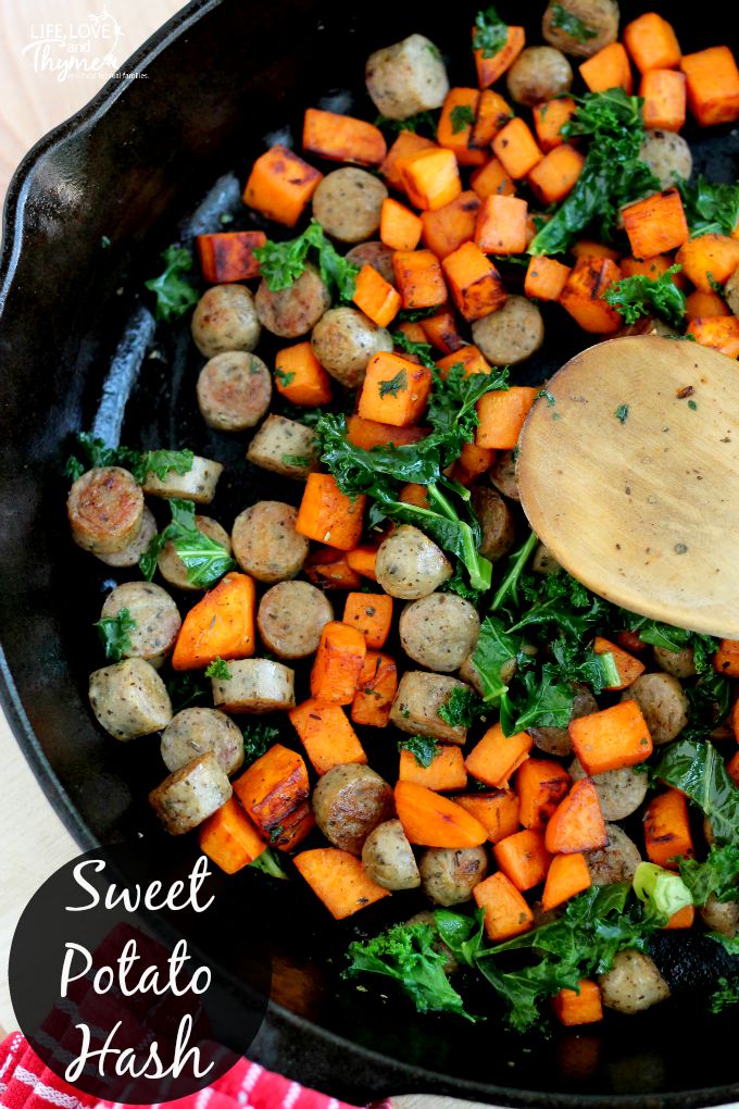 Sweet Potato Hash This quick and easy dinner recipe is perfect for healthy week night meals.