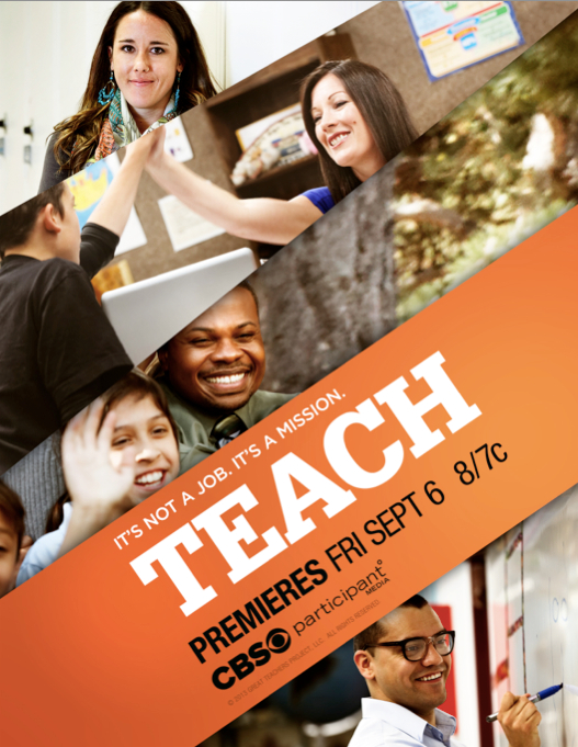 TEACH - the documentary airs Sept 6 on CBS