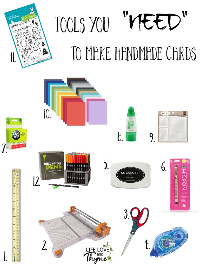 Tools for Handmade Cards - With these tools you'll be able to make beautiful handmade cards for every occasion.