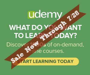 Udemy Sale through 7/28 | Play 2 Learn with Sarah